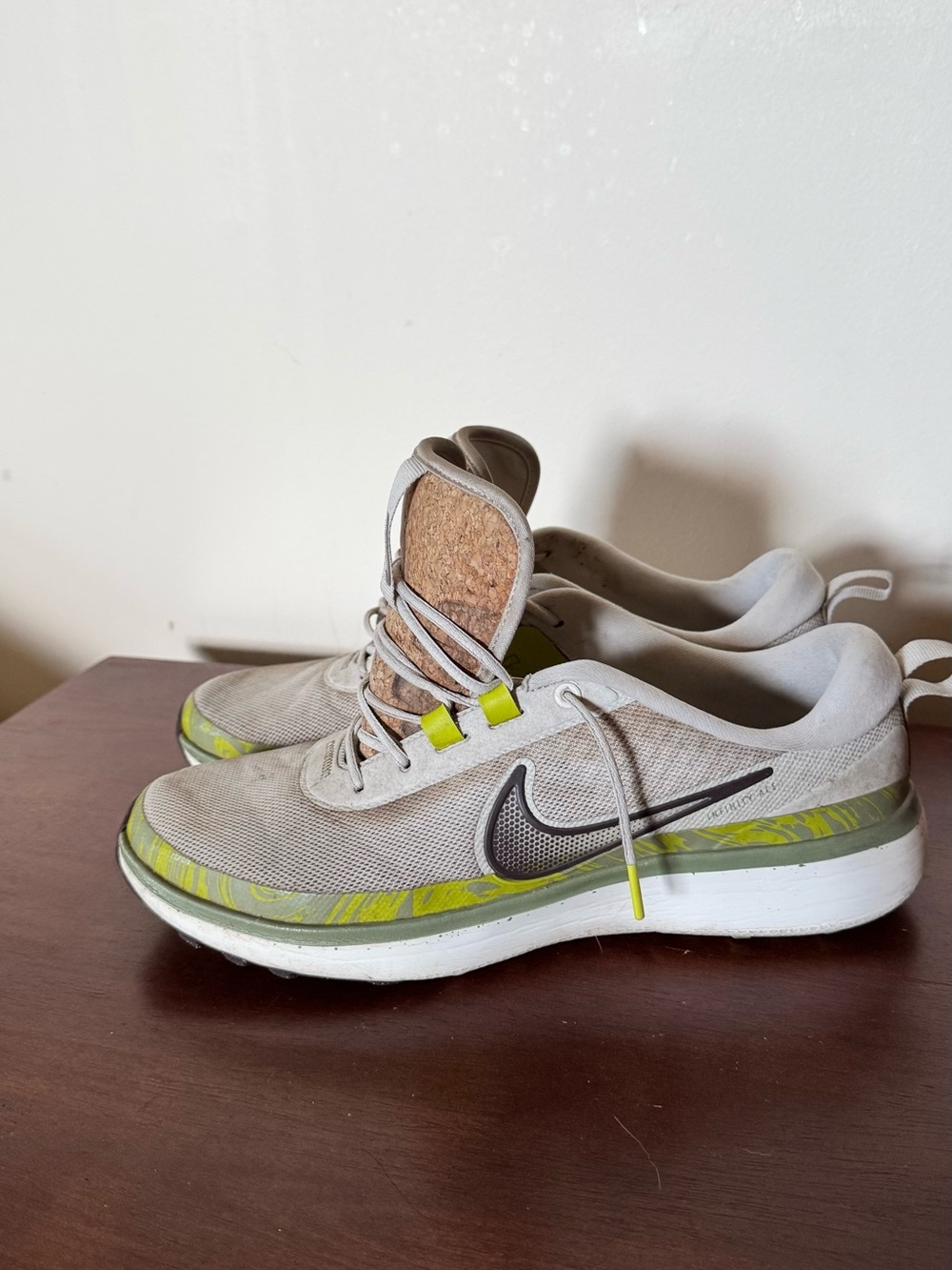 Nike Gray & Neon Yellow Golf Shoe